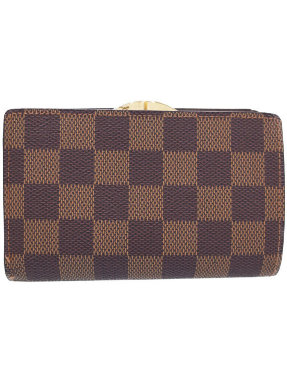 Louis Vuitton Damier Portefeuille Viennois Wallet Clasp Brown